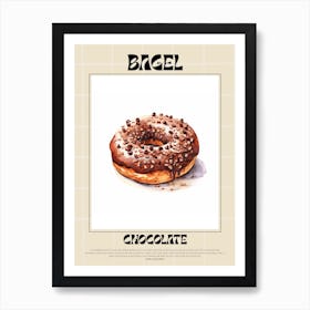 Chocolate Bagel 2 Art Print