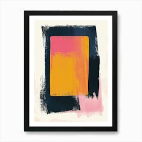 Stellar Lines In Orbiting Abstraction Mid Century Style Art Print