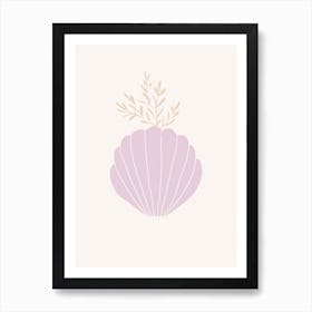 Nordic Lilac Vase Of Botanicals Art Print