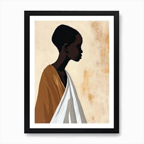 Nomadic Whispers|The African Woman Series Art Print