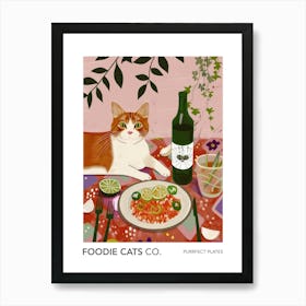 Foodie Cats Co Cat And Mexican Food 1 Art Print