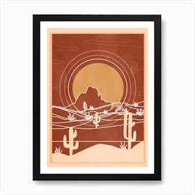 Desert Design 1 Art Print