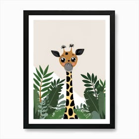 Giraffe In The Jungle 14 Art Print