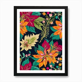 Floral Pattern 5 Art Print