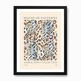 House Of Patterns Snake Animal Print Pattern 4 Art Print