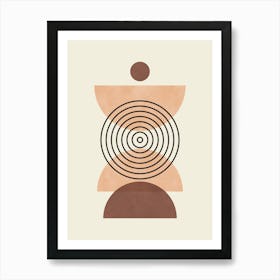 Circles and lines 3 Art Print