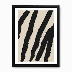 Zebra Stripes 2 Art Print
