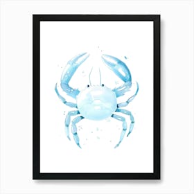 Blue Crab Vector Illustration Art Print