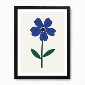 Blue Flower 10 Art Print