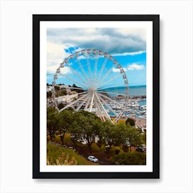 Ferris Wheel In Portland Art Print