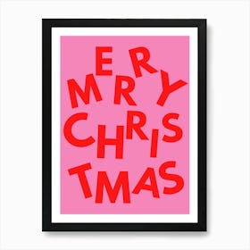 MERRY CHRISTMAS Art Print