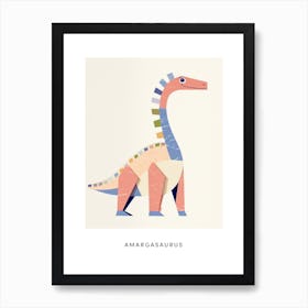 Nursery Dinosaur Art Amargasaurus 2 Poster Art Print