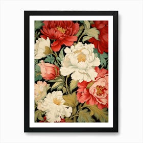 Peonies Wallpaper 6 Art Print