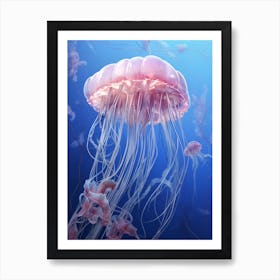 Box Jellyfish Realistic 4 Art Print