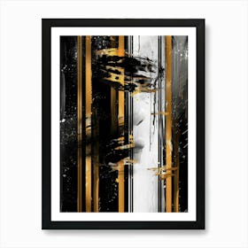 Black And Gold 53 Art Print