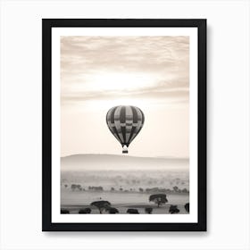 Hot Air Balloon Over Kenya Art Print