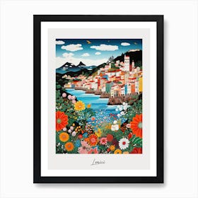 Poster Of Lerici, Italy, Illustration In The Style Of Pop Art 3 Art Print