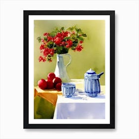 Pummelo 2 Italian Watercolour fruit Art Print