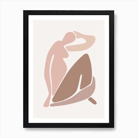 Pink Matisse Inspired Shape Art Print