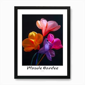 Bright Inflatable Flowers Poster Cyclamen 1 Art Print