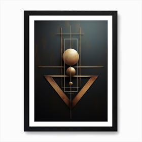 Minimalist Geometry Abstract Illustration 12 Art Print