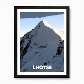 Lhotse, Mountain, Nepal, Nature, Himalayas, Climbing, Wall Print, Art Print