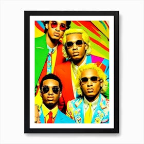 Migos Colourful 2  Pop Art Art Print