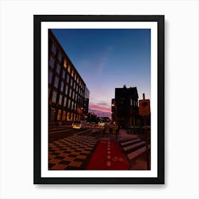 Sunset In Belgium Art Print