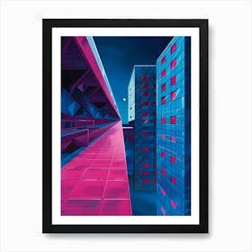 Futuristic City 1 Art Print