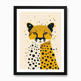 Yellow Cougar 1 Art Print