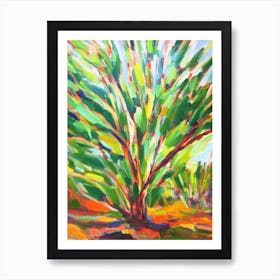 Dragon Tree Impressionist Painting Art Print