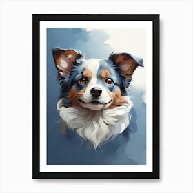 Dog Cute Portrait Art Print