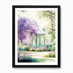 Bellingrath Gardens, 2, Usa Pastel Watercolour Art Print