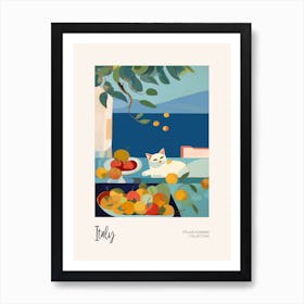 Cat In The Italy 2 Italian Summer Collection Art Print