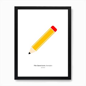 Animation Film Genre Icon Art Print