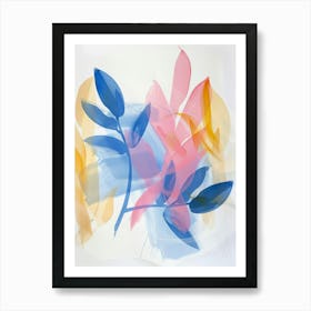 Abstract Leaves 34 Art Print