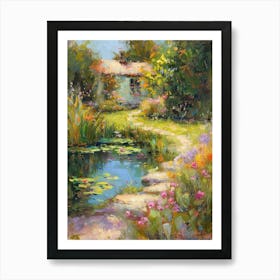  Floral Garden Fairy Pond 6 Art Print