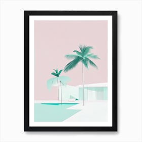 Grand Bahama Island Bahamas Simplistic Tropical Destination Art Print