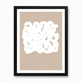 Abstract Composition In White Art Print