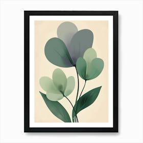 Abstract Flowers 2 Art Print