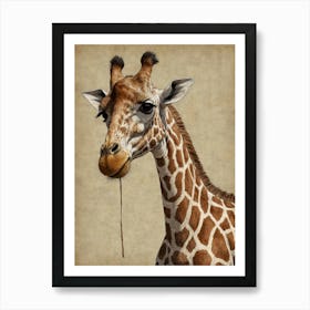 Giraffe 110 Art Print