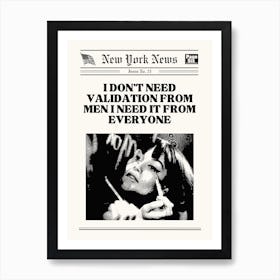 Validation Art Print