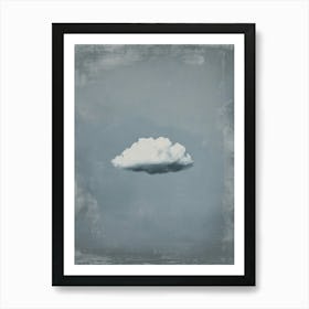 Cloud Wall Art Painting Grey Gray Sky Print Art Print