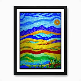 Landscape Mosaic Art Print