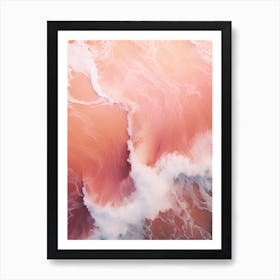 pink waves 1 Art Print