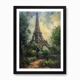Eiffel Tower Paris France Pissarro Style 20 Art Print