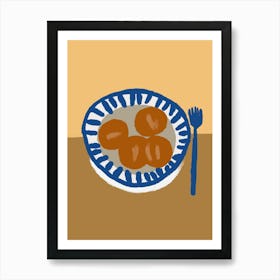 Plate Of Food Art Print