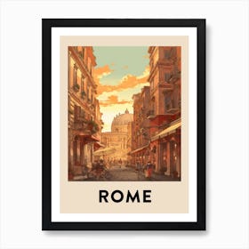 Vintage Travel Poster Rome 5 Art Print