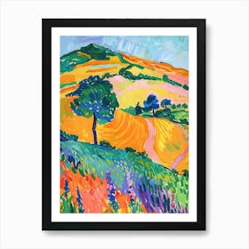 Vibrant French Landscape Art Print