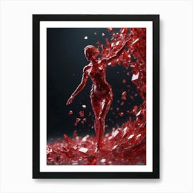 Shattered Woman Art Print